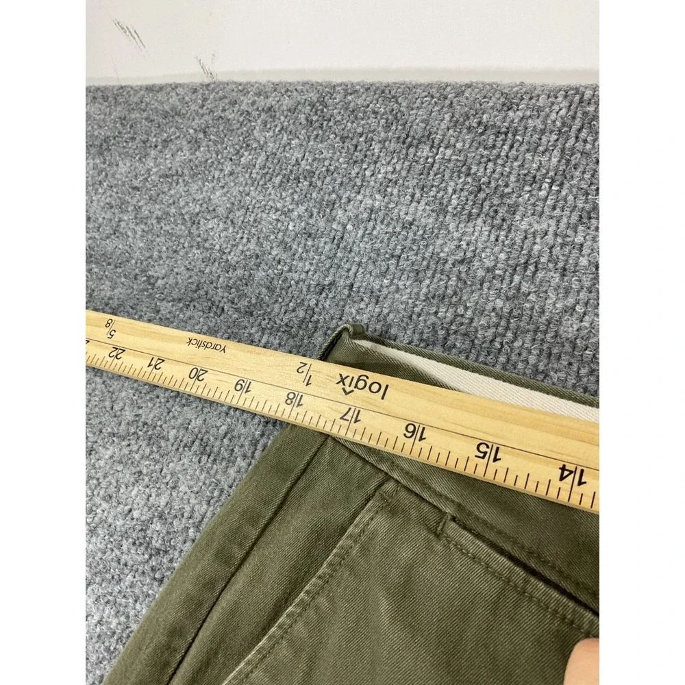 J.Crew 770 Straight Men's 34x32 Stretch Chino Pants Olive Green Casual Preppy